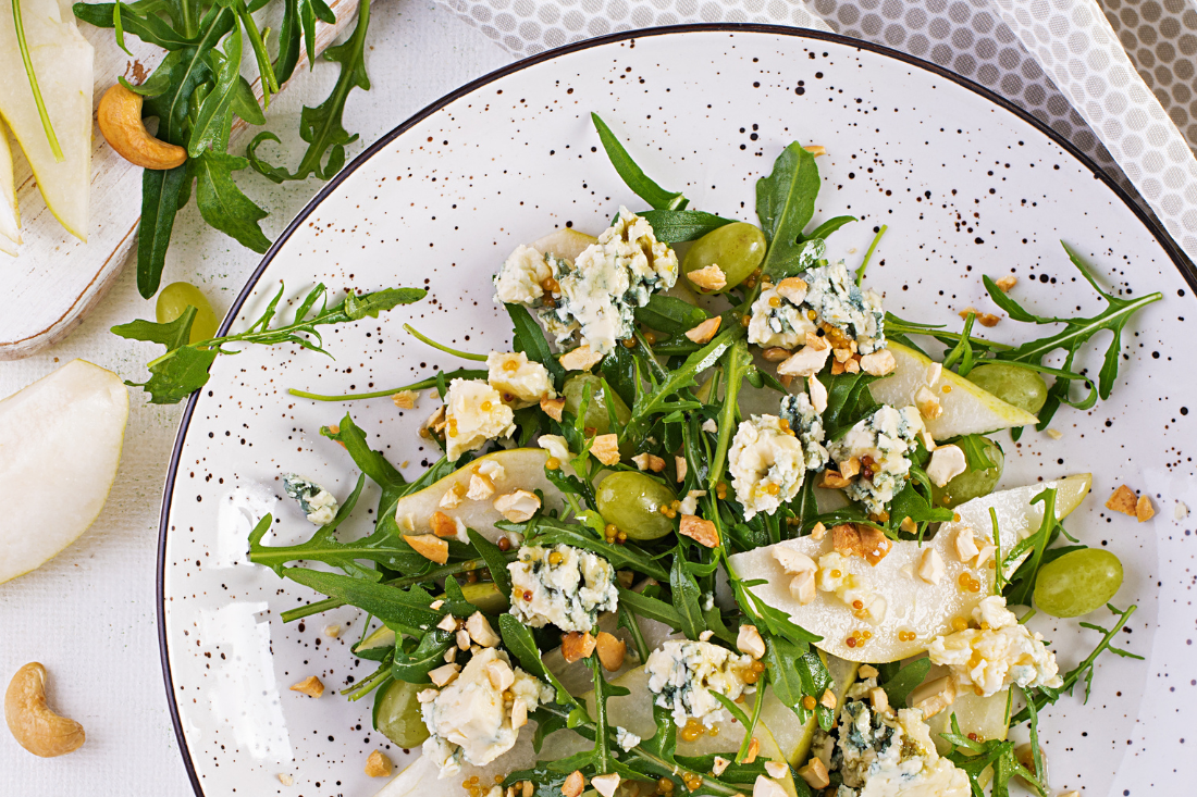 HARVEST GREENS WITH CHILI CIDER VINAIGRETTE
