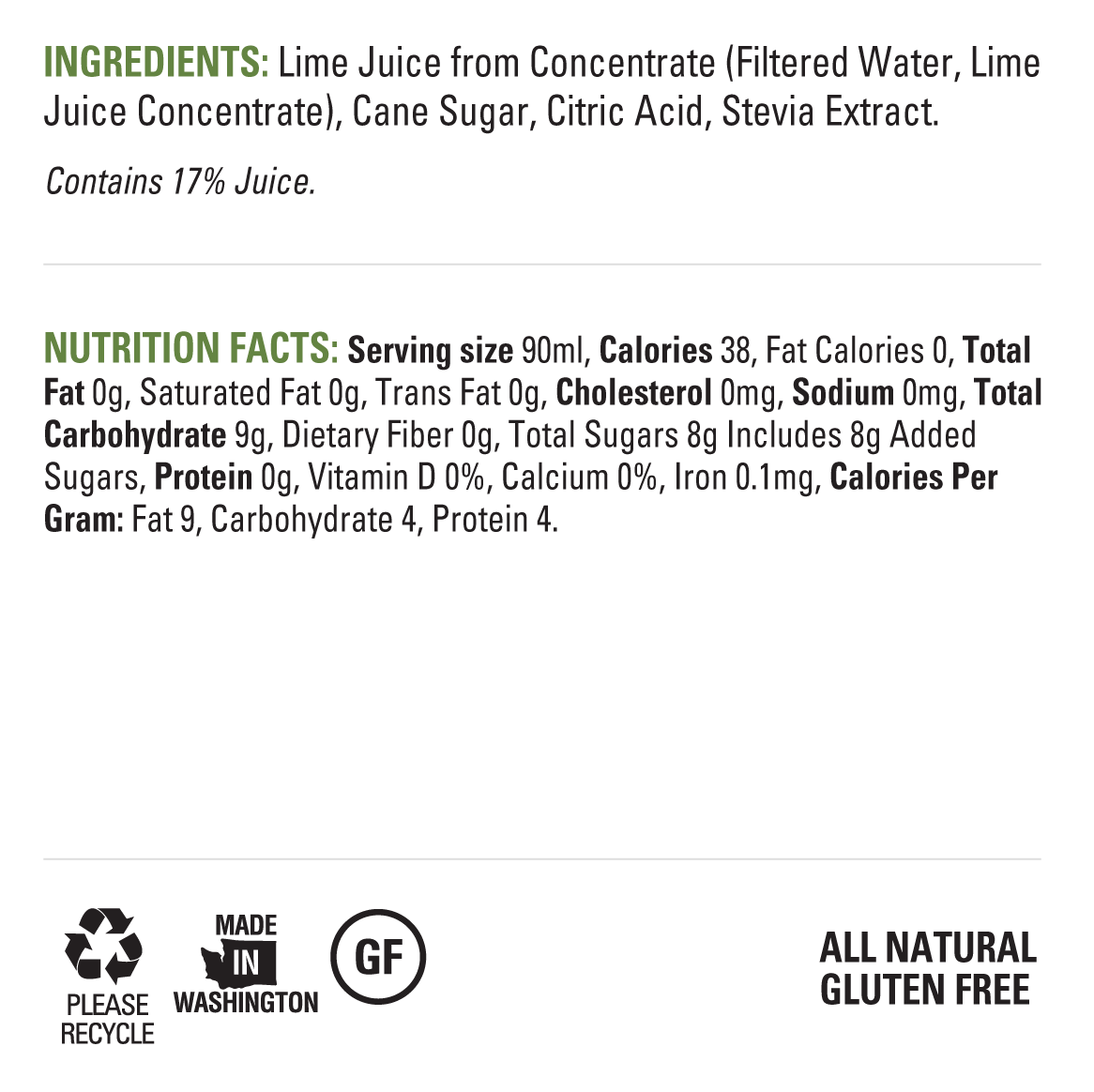 38 Calorie 32oz Bottle (3 Pack)||38 Calorie 12/32oz Case