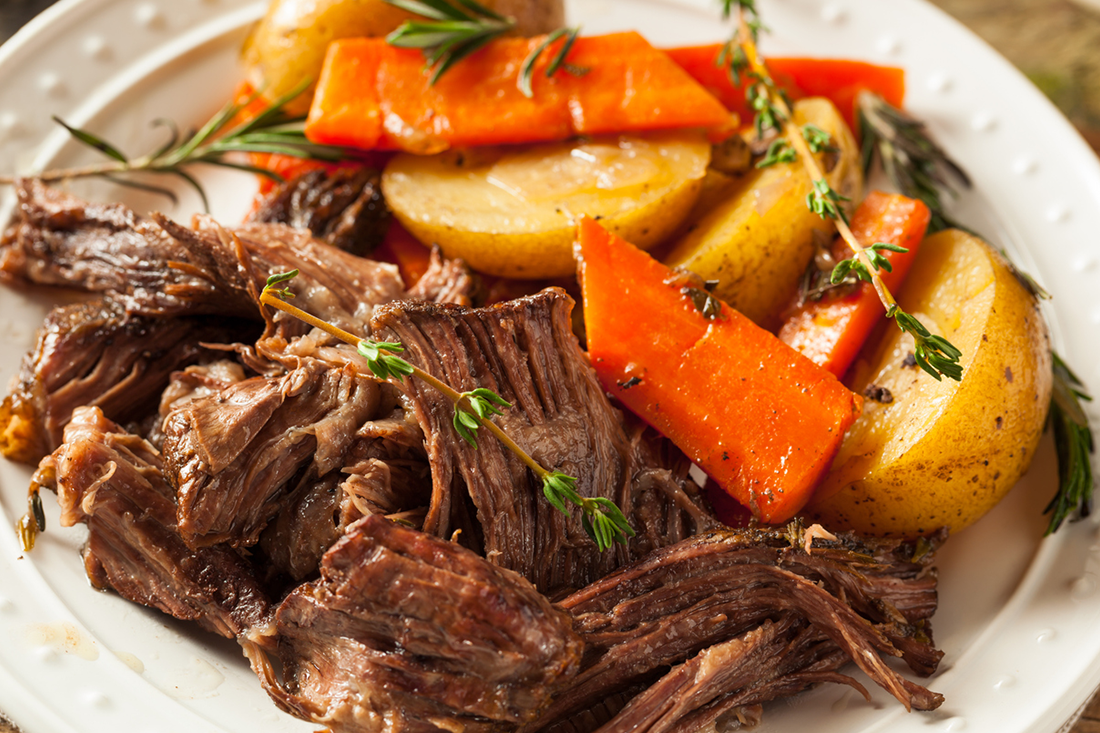 POT ROAST WITH ALE AND GARLIC