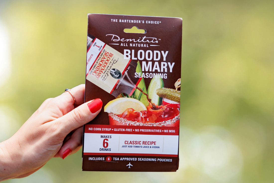 Making Bloody Marys On the Go? Try Demitri’s No-Mess, TSA-Approved Travel Pouches.