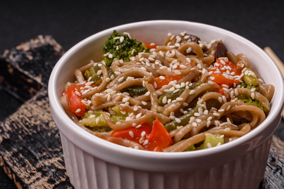 JOEL’S SPICY THAI NOODLES WITH PEANUT DRESSING