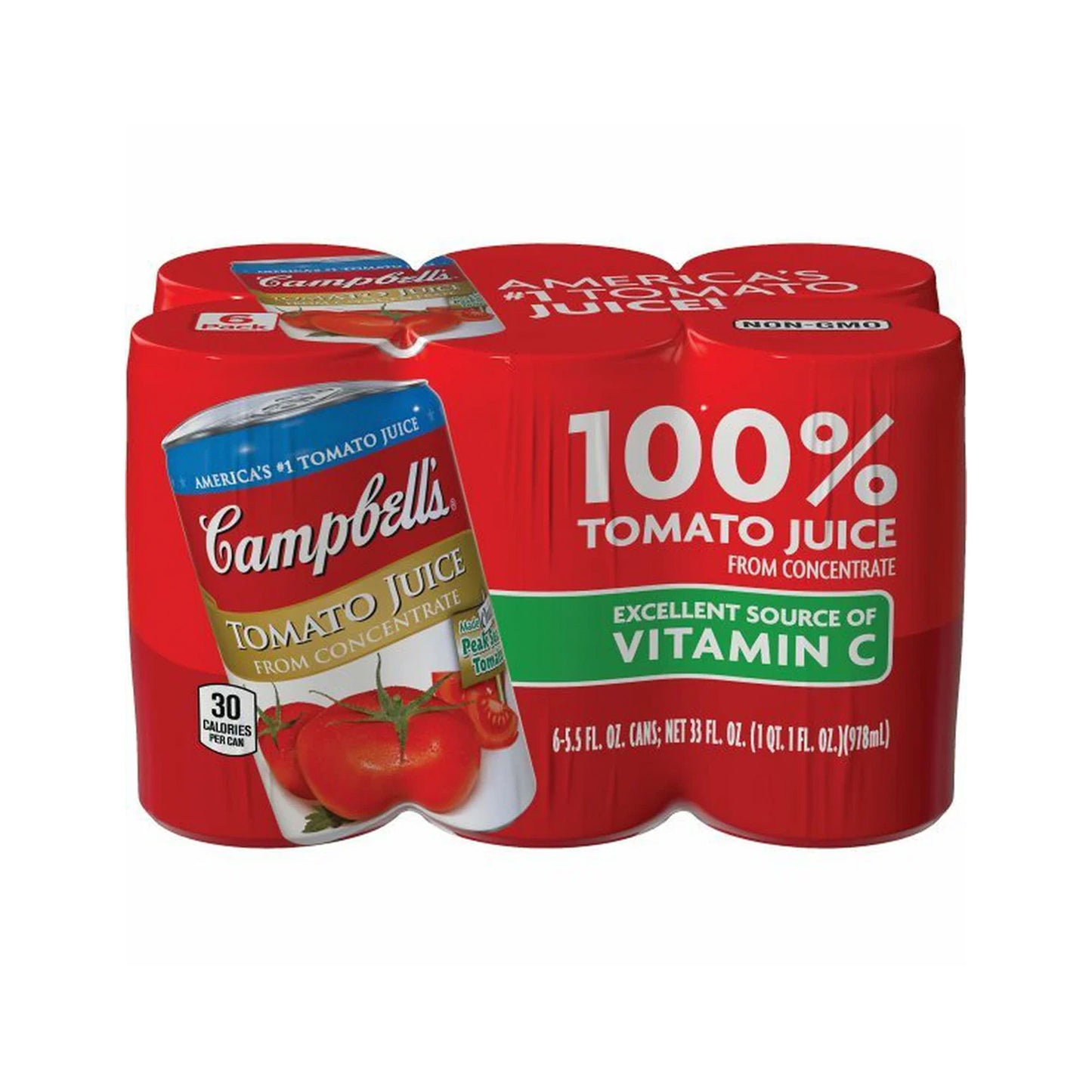 Campbell's 100% Tomato Juice - 6 Pack